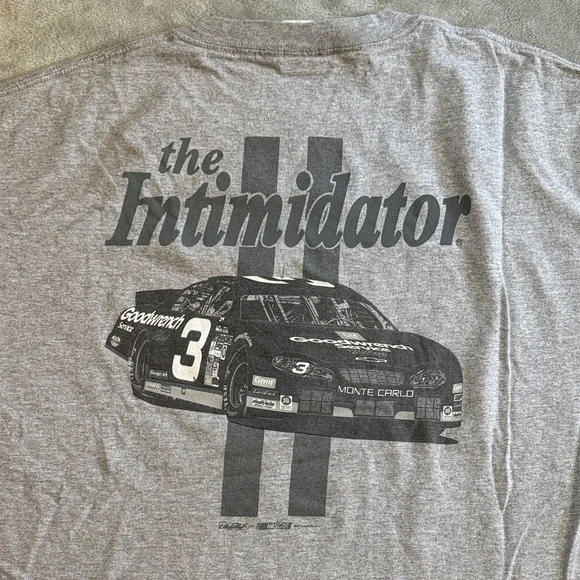Chase Authentics Dale Earnhardt Gray Graphic Men's Tee - Picture 3 of 4